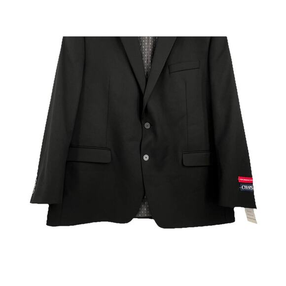 Chaps MENS SIZE 46R Black Performance Series Stretch Single Breast Two Button - Picture 3 of 12